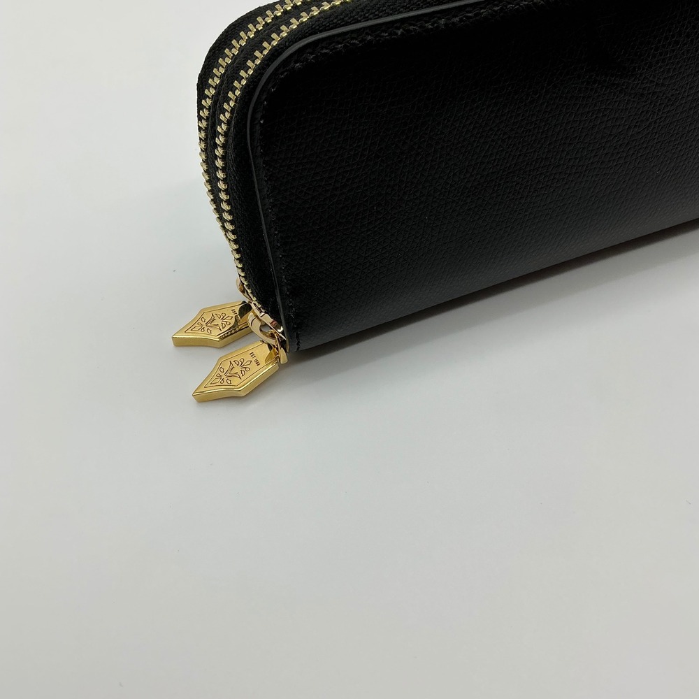 RETIRED Excellent condition Black Visconti Four Pen Holder Zipper Pouch